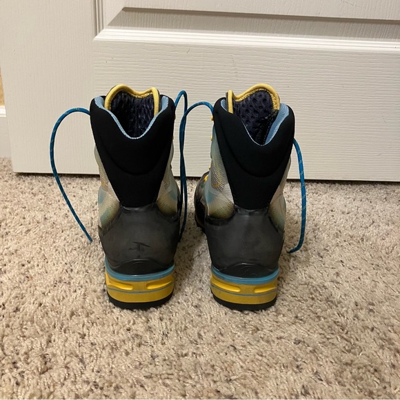 LA SPORTIVA Hiking Boots TRANGO CUBE GTX Mountaineering BLUE - Sz 7 Italy - Picture 8 of 16